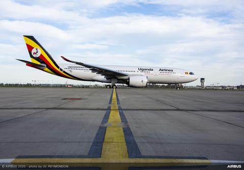 A330neo Uganda Airlines On Ground