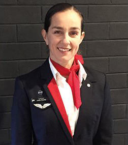 Jodie Stoyles, Qantas customer service manager. Jodie Stoyles, Qantas customer service manager.