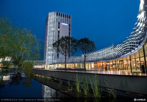 Airbus Leadership University by night