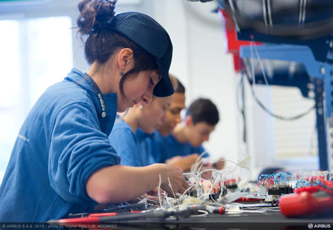 Lycee Airbus Apprentice at work Lycee Airbus Apprentice at work