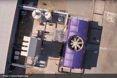 Carbon Engineering’s direct air capture technology in action Carbon Engineering’s direct air capture technology in action