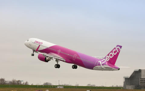 Peach's frist A321LR Peach takes delivery of first A321LR in Japan
