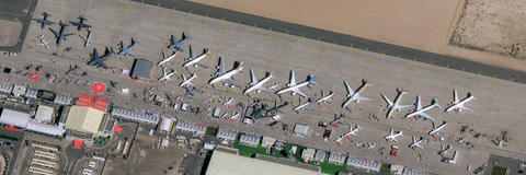 The Dubai Airshow 2021 seen from Space. Taken by our brand new very high resolution satellite Pléiades Neo.