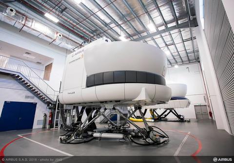 New Airbus Asia Training Centre opens in Singapore - Flight Simulator Room
