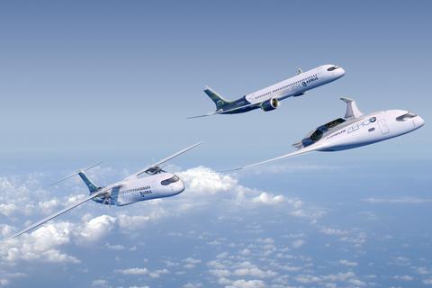 zeroe_concept_aircraft_formation_flight zeroe_concept_aircraft_formation_flight