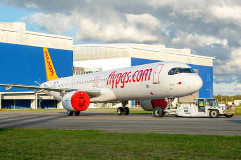 The first A321neo fully assembled from the new Toulouse A320 Family FAL