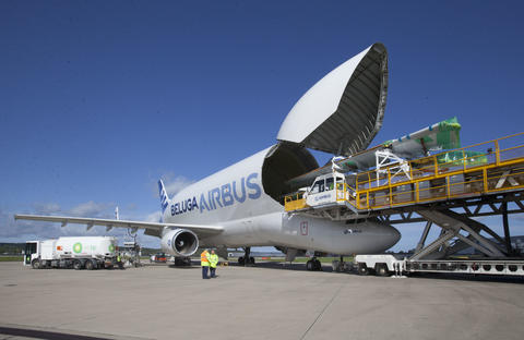 Set of SA wings leaving Broughton heading to the Mobile, Alabama, Final Assembly Line Set of SA wings leaving Broughton heading to the Mobile, Alabama, Final Assembly Line