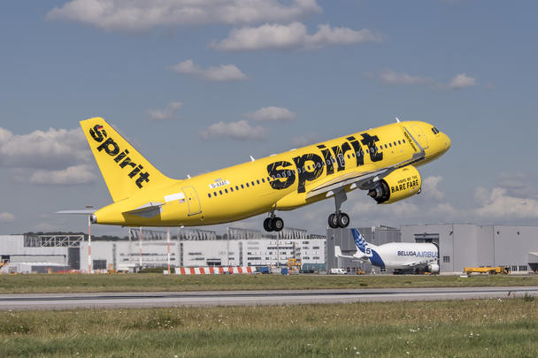 A320neo Spirit Airlines takeoff