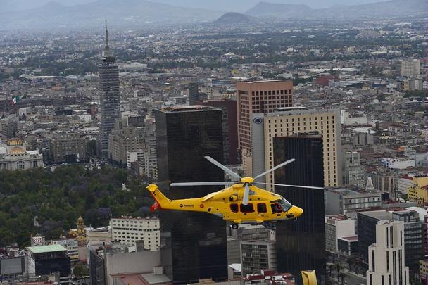 Helicopter overflying Mexico Helicopter overflying Mexico