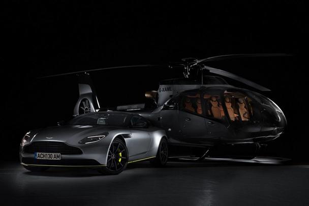 The ACH130 Aston Martin Edition with its namesake automobile. The ACH130 Aston Martin Edition with its namesake automobile.