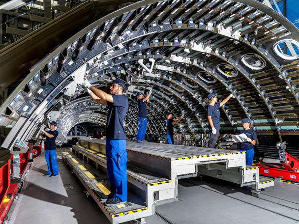 Apprentices at Airbus Ausburg