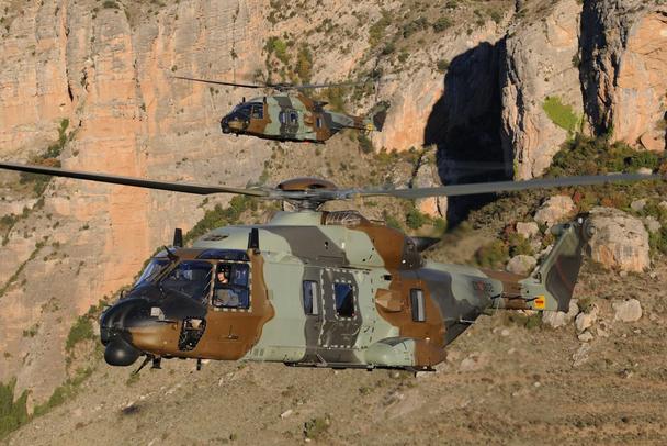 Delivery of the first two NH90 to the Spanish Army.