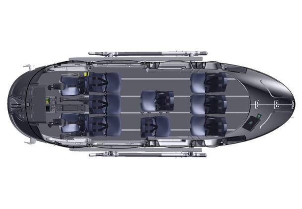 Eight seats for passenger transport Eight seats for passenger transport