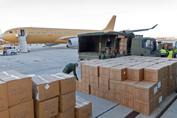 Entladung des A330MRTT in Getafe, Spanien. Entladung des A330MRTT in Getafe, Spanien.