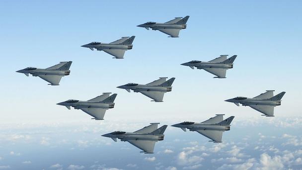 Africa Middle East Eurofighters The Typhoon, produced by the Eurofighter consortium, is the world's most advanced combat aircraft.