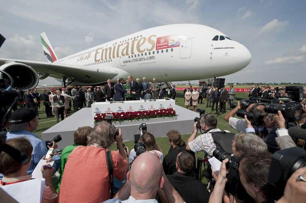 Airbus delivered its 6,000th aircraft – an A380 for Emirates – in 2010.
