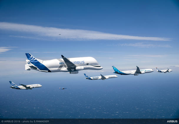 Airbus Family formation flight