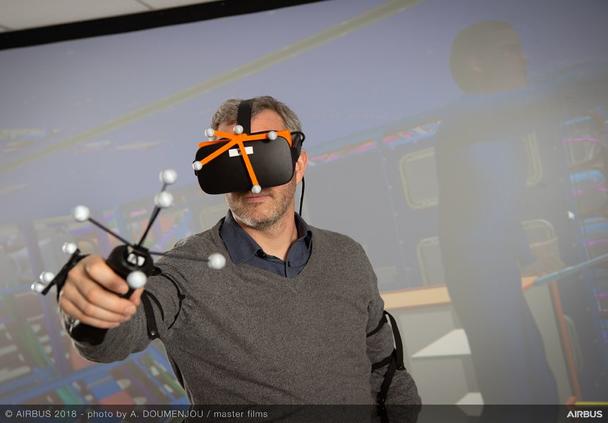 Airbus aircraft maintenance operations with virtual reality