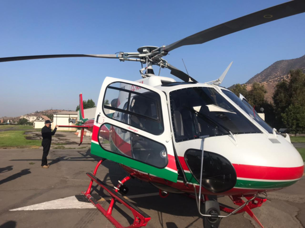 A Suma Air H125 transported 85 doses of the COVID-19 vaccine from Santiago to Quillota Hospital.