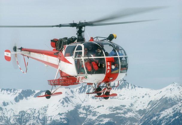 The Alouette III was the helicopter of choice for mountain rescue missions.