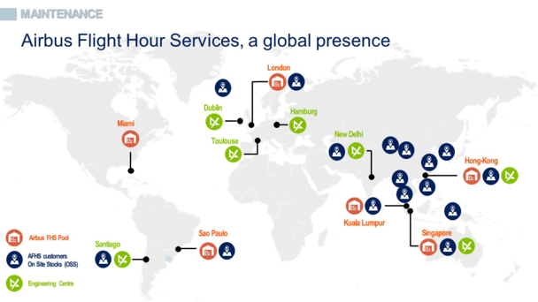 Flight Hour Services map