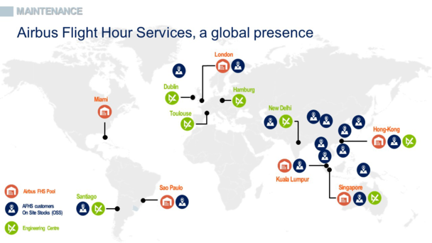 Flight Hour Services map Flight Hour Services map
