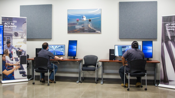 ‘ACT for Academy’ (Airbus Competence Training) is a maintenance training software solution under the Airbus’ Training Services that aims to familiarise students with the latest Airbus aircraft technology and maintenance procedures, in a classroom environm