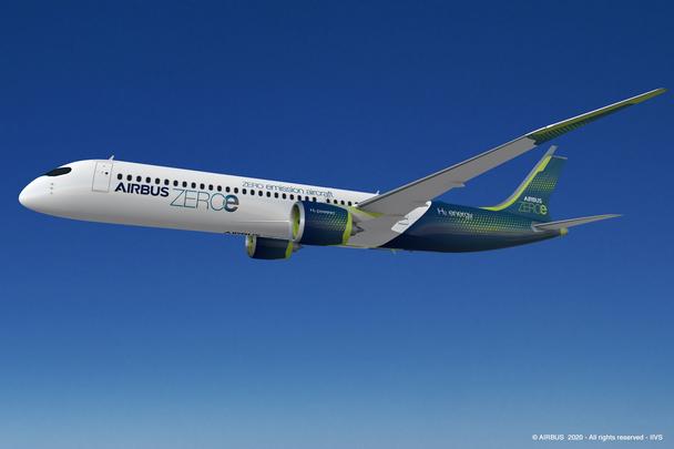 Airbus Zeroe Turbofan Concept Plane