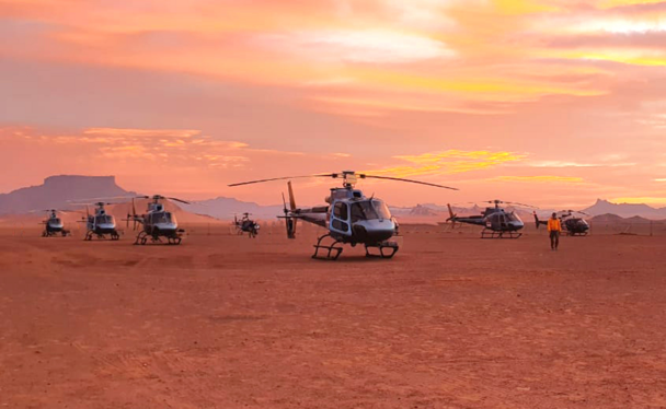 The Helicopter Company (THC) utilised Airbus-produced H125s and H130s during the 2021 Dakar Rally in Saudi Arabia. The Helicopter Company (THC) utilised Airbus-produced H125s and H130s during the 2021 Dakar Rally in Saudi Arabia.