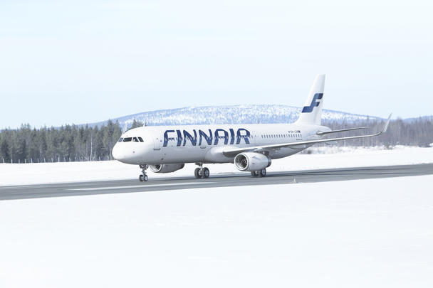 Finnair A320 full body plane