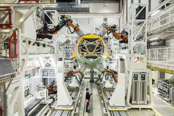 Hamburg A320 structure assembly line Hamburg A320 structure assembly line