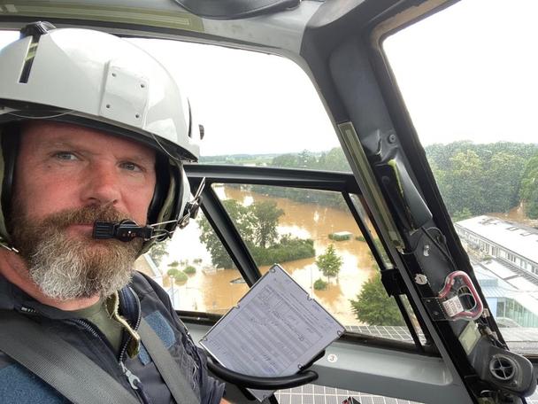 Pilot: helicopters played a leading role in German flood relief efforts Pilot: helicopters played a leading role in German flood relief efforts