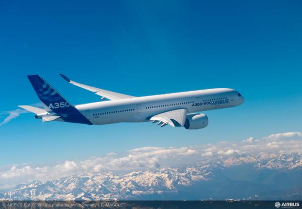 The A350 XWB takes flight
