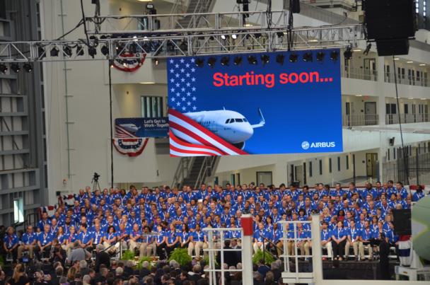 Inauguration of operations of the A320 FAL in Mobile, Alabama AlInauguration of operations of the A320 FAL in Mobile, Alabama