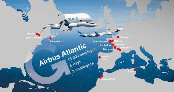 Airbus Atlantic carte FR Airbus Atlantic carte FR