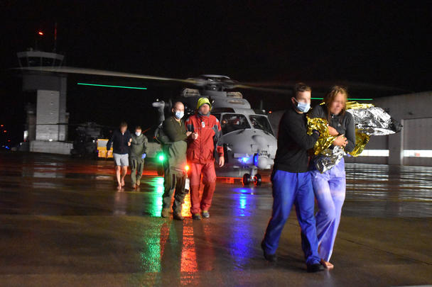 French Navy NH90 offshore rescue French Navy NH90 offshore rescue