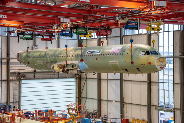 Fuselage in the air