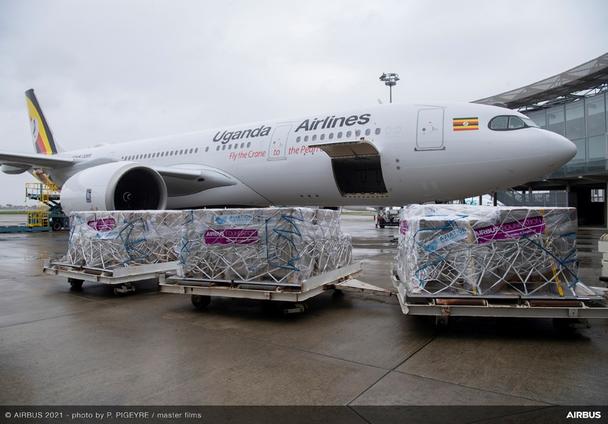 A330neo Uganda Airlines carried UNICEF supplies with the help of ASF and WFPGLC to support/enhance the capacity of Neonatal Intensive Care Units.