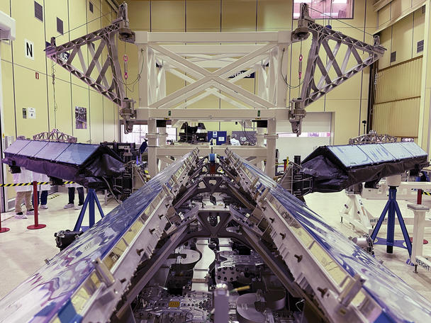 MetOp-SG-B Antenna Deployment Test - Copyright Airbus 2021