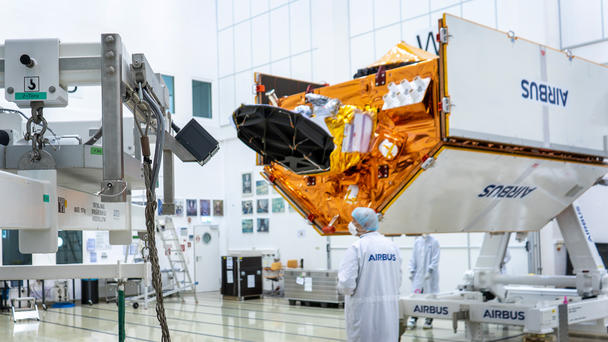Sentinel-6B satellite in the test centre in Ottobrunn