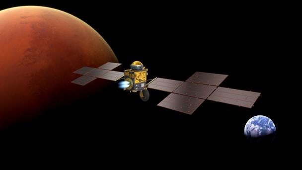 An artist's impression of ESA's Earth Return Orbiter An artist's impression of ESA's Earth Return Orbiter