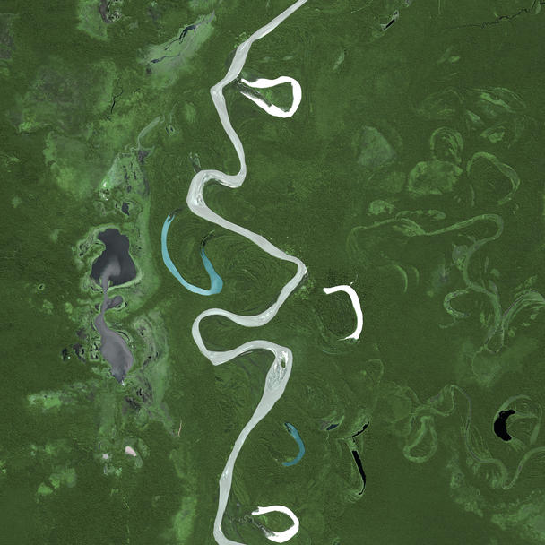SPOT 5 Satellite Image - Beni River, Bolivia