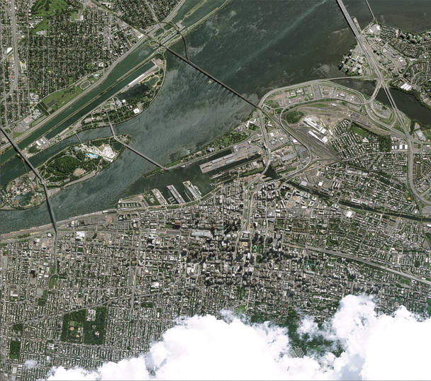 ICAO's Headquarters and Montreal from space by Pléiade Neo - Copyright: Airbus DS ICAO's Headquarters and Montreal from space by Pléiade Neo - Copyright: Airbus DS