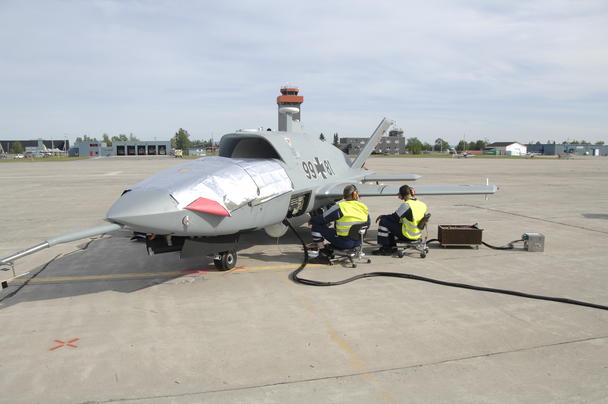 Ground crew working on the Barracuda technology demonstrator