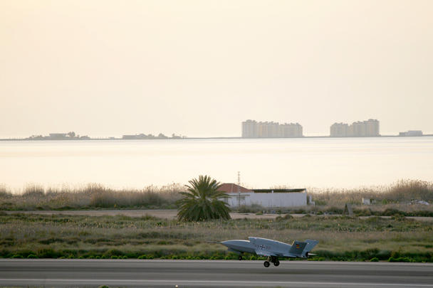 The Barracuda takes off on its maiden flight The Barracuda takes off on its maiden flight