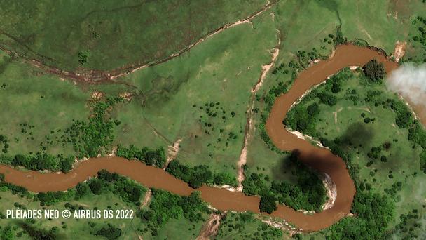 Masai MaraCrop from space Masai MaraCrop from space