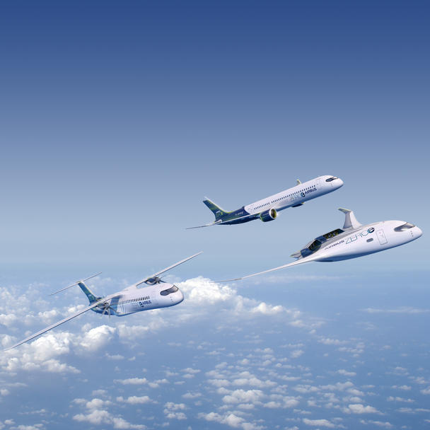 ZEROe Concept Aircraft Formation Flight