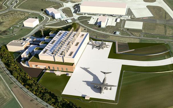 3D Rendering A400M Maintenance Centre Wunstorf 3D Rendering A400M Maintenance Centre Wunstorf