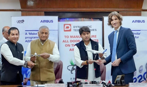 Airbus awards landmark aerospace order for A220 aircraft doors to Bengaluru-based Dynamatic Technologies Airbus awards landmark aerospace order for A220 aircraft doors to Bengaluru-based Dynamatic Technologies
