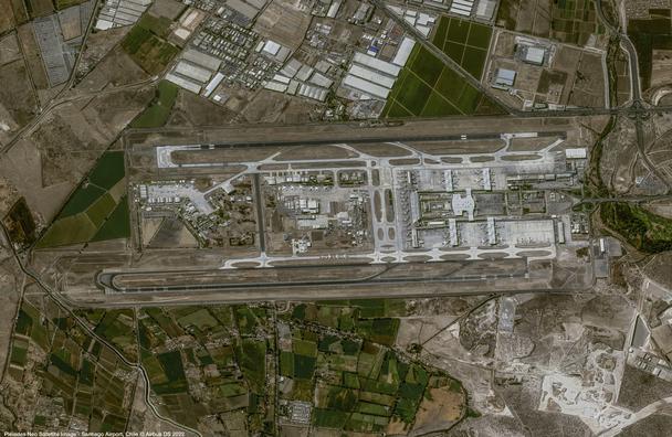 Airbus Pléiades Neo satellite image - Santiago Airport, Chile Airbus Pléiades Neo satellite image - Santiago Airport, Chile